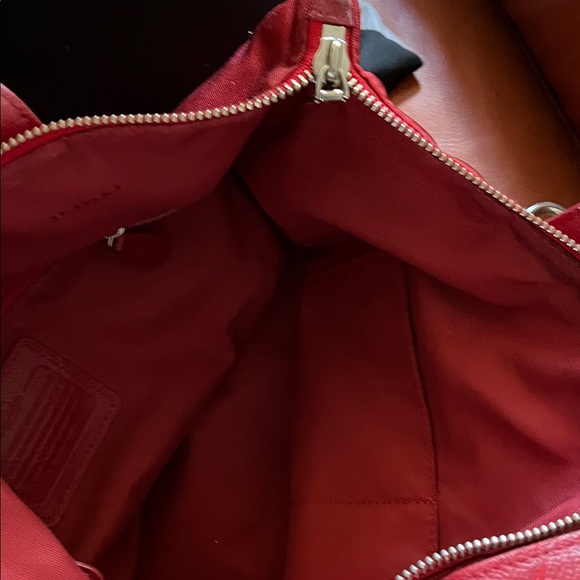 Coach Cherry Red Women's Tote Bag - Picture 6 of 6